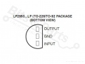 Spanningsregelaar 3,3V / 100mA Low-drop (LDO) LP2950CZ-3.3G 